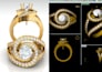 design custom diamond engagement ring cad 3d model for 3d printing